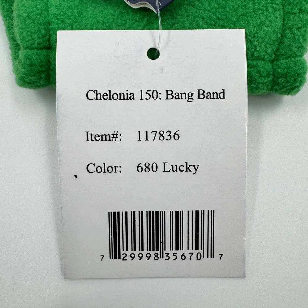 Turtle Fur Chelonia 150 Bang Band‎ Fleece Headband Green Lucky 117836 NWT